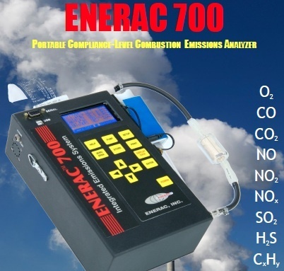 אנלייזר למדידת גזים פליטה ENERAC